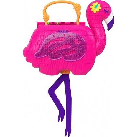 Polly Pocket Flamingo Party Πινιάτα 26 Εκπλήξεις Κούκλες Margot & Friend, Pop and Swap Feature (HGC41)