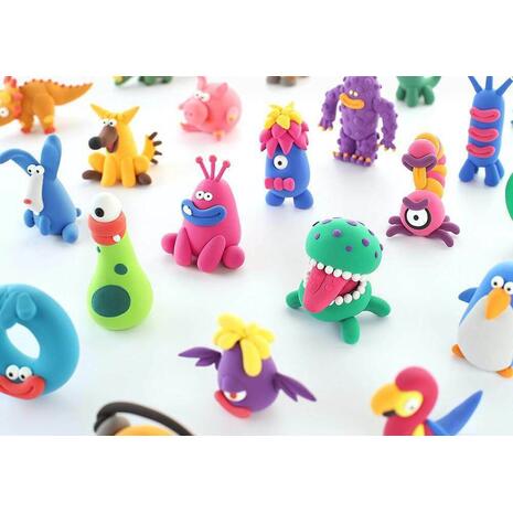 Hey Clay Claymates Τερατάκια Πολύχρωμος Πηλός (440004)
