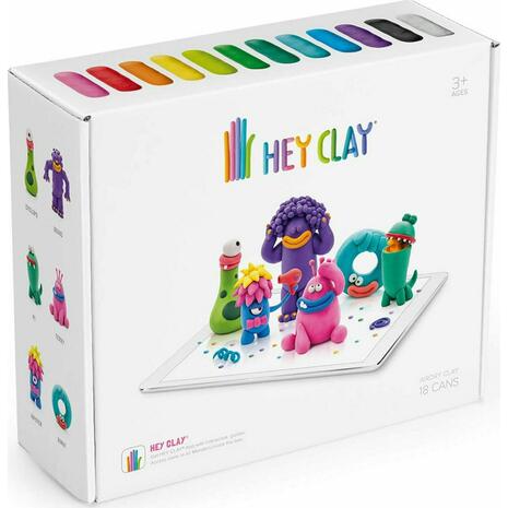 Hey Clay Claymates Τερατάκια Πολύχρωμος Πηλός (440004)