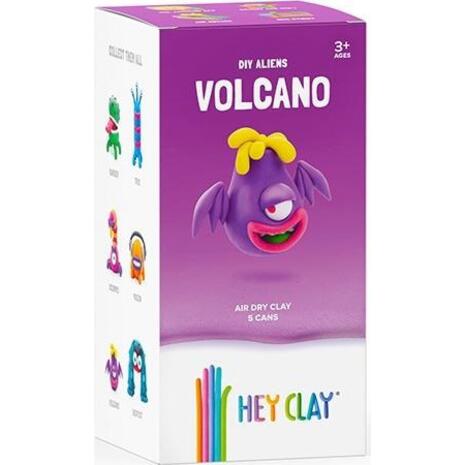 Hey Clay Claymates Aliens Volcano Πολύχρωμος Πηλός (440009)