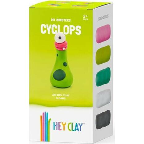 Hey Clay Claymates Monsters Cyclops Πολύχρωμος Πηλός (440016)