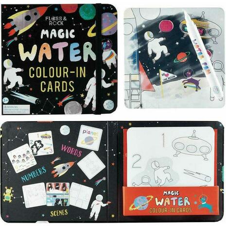 Στυλό νερού και κάρτες χρωματισμού Floss & Rock Διάστημα (39P3517)