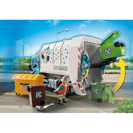 Λαμπάδα Playmobil City Life Φορτηγό ανακύκλωσης (70885)