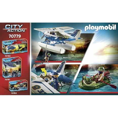 Playmobil City Action Police Seaplane Καταδίωξη λαθρέμπορου από αστυνομικό υδροπλάνο (70779)