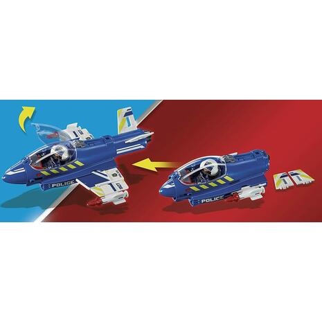 Playmobil City Action Καταδίωξη Drone από αστυνομικό τζετ (70780)