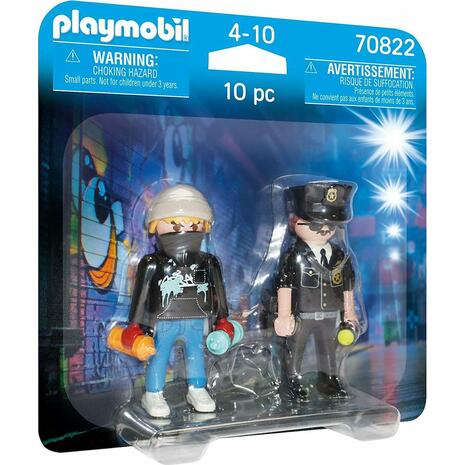 Playmobil Duopack Αστυνομικός και καλλιτέχνης γκράφιτι (70822)