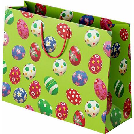 Χάρτινη σακούλα δώρου Next "Πασχαλινά αυγά" Y24x23x10εκ (Διάφορα χρώματα)