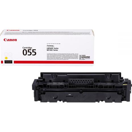 Toner εκτυπωτή Canon Crtr CRG-055Y Yellow - 2.1K Pgs (Yellow)