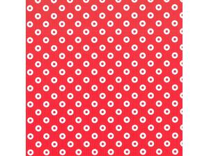Χαρτί Ursus πουά 50x68cm 300gr λευκό- κόκκινο