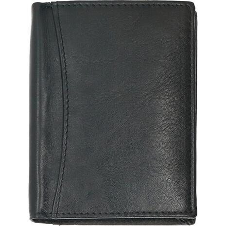 Δερμάτινo πορτοφόλι Polo RFID μαύρο 12x2x9.5cm (01A2810A)