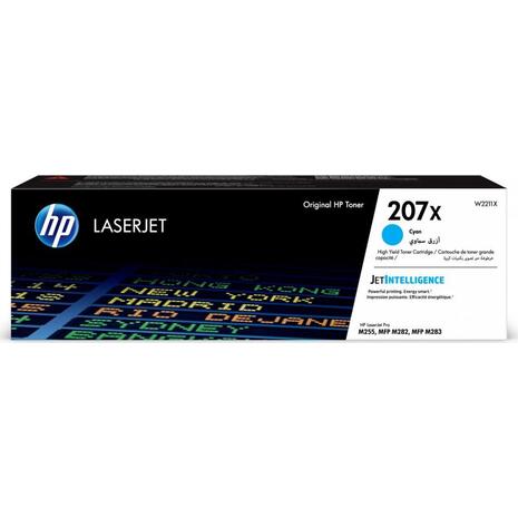 Toner εκτυπωτή HP W2211X Cyan 2.45k H/C 207X LJ M255/M282/M283 (Cyan)