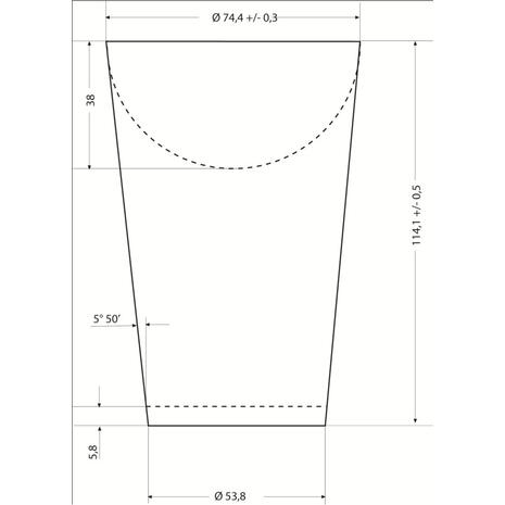 Χάρτινη Συσκευασία Πατάτας 11,4x7,5x5,5cm διάμετρος 7cm