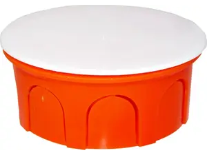 Κουτί διακλάδωσης στρογγυλό Courbi NT Ø 72x30 πορτοκαλί (08-21001-001)