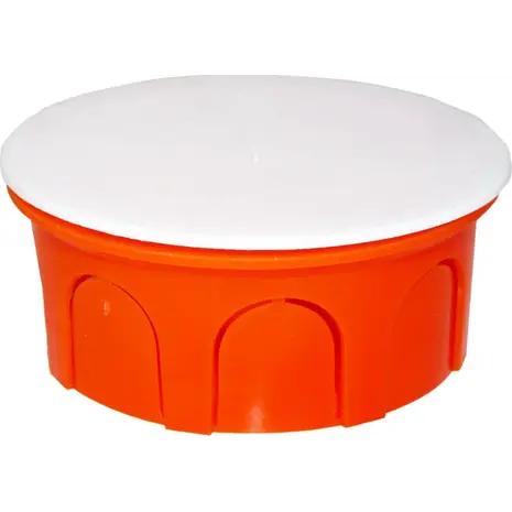 Κουτί διακλάδωσης στρογγυλό Courbi NT Ø 72x30 πορτοκαλί (08-21001-001)