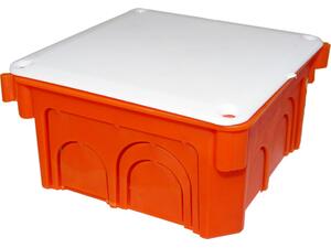 Κουτί διακλάδωσης τετράγωνο Courbi 75x75mm πορτοκαλί (08-21003-075)