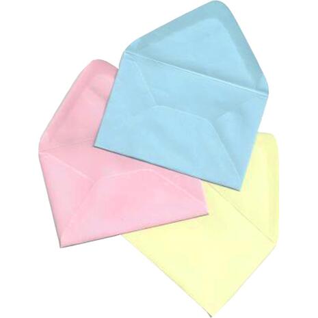 Φάκελοι πολυτελείας με μύτη 12.5x17.5cm διάφορα χρώματα (1 τεμάχιo) (Διάφορα χρώματα)