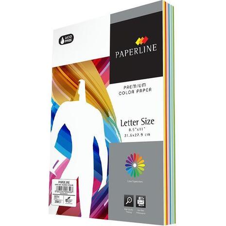 Χαρτί εκτύπωσης PAPERLINE Α4 160gr 250 φύλλα (πακέτο 10 χρωμάτων)