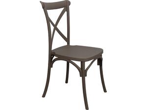 Καρέκλα DESTINY  Πολυπροπυλένιο (PP), Απόχρωση Καφέ Mocha, Στοιβαζόμενη [Ε-00020362] Ε377,3 (1 τεμάχιο) (Καφέ)