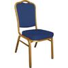 Καρέκλα Hilton μέταλλο gold ύφασμα, ύφασμα μπλε [Ε-00011489] ΕΜ513,2 (1 τεμάχιο) (Μπλε)
