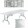 Τραπέζι Catering BLOW-R  Πτυσσόμενο (Βαλίτσα) 240x85x75cm, Μέταλλο Βαφή Γκρι, HDPE Άσπρο  [Ε-00019026] ΕΟ182,1 (Λευκό)