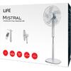 Ανεμιστήρας Ορθοστάτης Life Mistral 50W Φ40cm με τηλεχειριστήριο (221-0148)