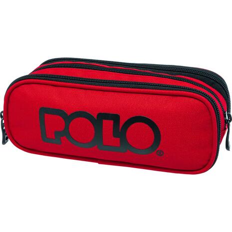 Κασετίνα οβάλ POLO Triple Red - Κόκκινο (9-37-005-3000)