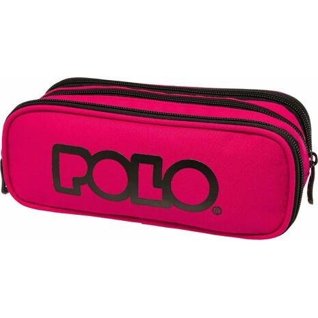 Κασετίνα οβάλ POLO Triple Fuchsia - Φούξια (9-37-005-4400)