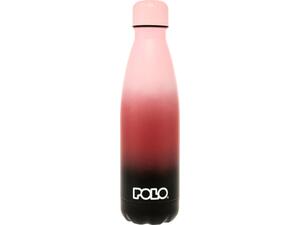 Μπουκάλι θερμός POLO Stainless Steel Ροζ/Κόκκινο/Μαύρο 0.50lt (9-49-004-8162)