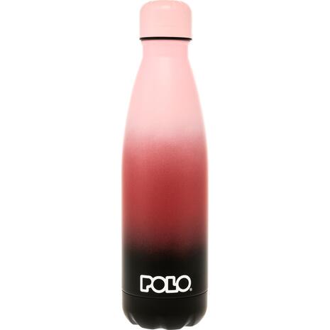 Μπουκάλι θερμός POLO Stainless Steel Ροζ/Κόκκινο/Μαύρο 0.50lt (9-49-004-8162)