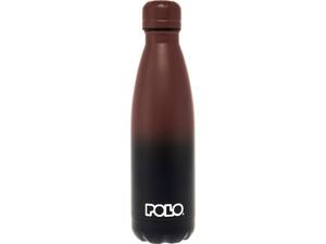 Μπουκάλι θερμός POLO Stainless Steel Καφέ/Μαύρο 0.5lt (9-49-004-8161)