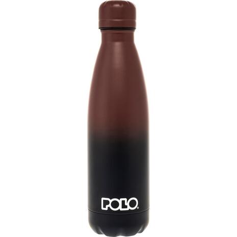 Μπουκάλι θερμός POLO Stainless Steel Καφέ/Μαύρο 0.5lt (9-49-004-8161)