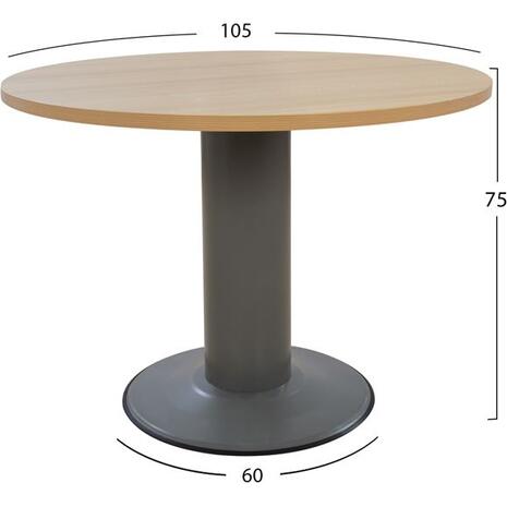 Τραπέζι συνεδρίου Vance στρογγυλό οξιά Φ105x75Υ HM2054.11