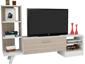 Τραπέζι τηλεόρασης Adison 150x36x96Υ λευκό-sonoma HM2250 - Έπιπλα για όλους τους χώρους από το Oikonomou-shop