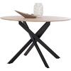 Τραπέζι Rosario MDF επιφάνεια sonoma & μεταλλικά πόδια Φ120x75cm HM8742.01 - Έπιπλα για όλους τους χώρους από το Oikonomou-shop