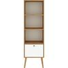 Βιβλιοθήκη Ignatius sonoma λευκή 49x30x168cm HM9250.02 - Έπιπλα για όλους τους χώρους από το Oikonomou-shop