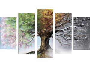 Πίνακας πεντάπτυχος "Four Seasons" MDF 100x60x0.3cm HM7206.05 - Διακοσμητικά σπιτιού σε κάθε σχέδιο και διάσταση για κάθε γούστο  από το Oikonomou-shop.gr