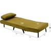 Πολυθρόνα κρεβάτι Braxton βελούδο λαδί 75x75x88Υ HM8425.13 - Έπιπλα για όλους τους χώρους από το Oikonomou-shop