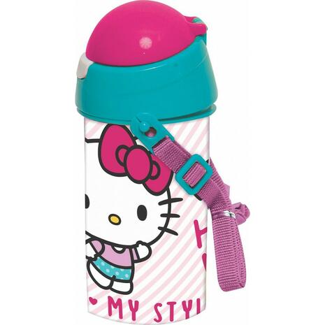 Παγουρίνο πλαστικό GIM Hello Kitty 500 ml (557-93209) - Ανακαλύψτε Πλαστικά Παγούρια επώνυμων brands που μπορείτε να βασιστείτε και να εμπιστευτείτε για τα παιδιά σας από το Oikonomou-shop.