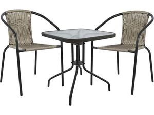 Σετ κήπου- βεράντας 3 τεμαχίων μεταλλικό με 2 καρέκλες & τραπέζι γκρι HM5035.01+HM5015.01 - Ανακάλυψε ποιοτικά και μοντέρνα Σετ Κήπου-Βεράντας και Έπιπλα για όλους τους χώρους από το oikonomou-shop.