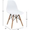 Καρέκλα με ξύλινα πόδια & κάθισμα twist PP λευκή HM8460.01 (1 τεμάχιο) - Ανακάλυψε ποιοτικά και μοντέρνα Έπιπλα και Καρέκλες Επισκέπτη  για όλους τους χώρους από το oikonomou-shop.