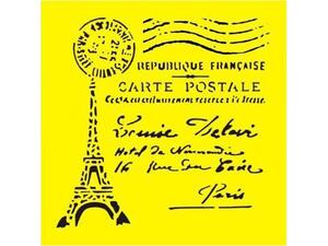 Στένσιλ πλαστικό "Eiffel Tower" 16x16εκ. (ST0068) - Ανακάλυψε Στένσιλ για εφαρμογή σε διάφορες επιφάνειες όπως ξύλο, καμβά, ύφασμα, χαρτόνι, γυαλί από το Oikonomou-shop.gr.
