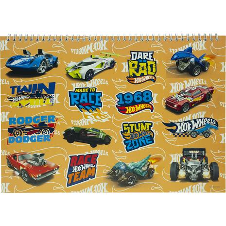 Μπλοκ Ζωγραφικής GIM Hot Wheels  Α4 23x33cm 40 φύλλων με αυτοκόλλητα (349-27416)  - Ανακάλυψε Μπλοκ ζωγραφικής σε διάφορα μεγέθη και υπέροχα σχέδια από το Oikonomou-shop.gr.