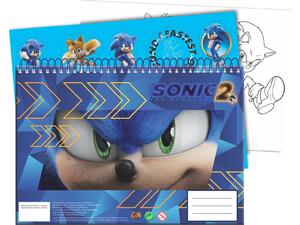 Μπλοκ Ζωγραφικής GIM Sonic 2 Α4 23x33cm 40 φύλλων με αυτοκόλλητα (334-80416) - Ανακάλυψε Μπλοκ ζωγραφικής σε διάφορα μεγέθη και υπέροχα σχέδια από το Oikonomou-shop.gr.