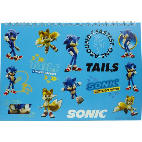 Μπλοκ Ζωγραφικής GIM Sonic 2 Α4 23x33cm 40 φύλλων με αυτοκόλλητα (334-80416) - Ανακάλυψε Μπλοκ ζωγραφικής σε διάφορα μεγέθη και υπέροχα σχέδια από το Oikonomou-shop.gr.