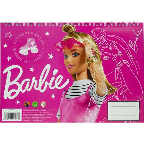 Μπλοκ Ζωγραφικής GIM Barbie Α4 23x33cm 40 φύλλων με αυτοκόλλητα (349-71416) - Ανακάλυψε Μπλοκ ζωγραφικής σε διάφορα μεγέθη και υπέροχα σχέδια από το Oikonomou-shop.gr.