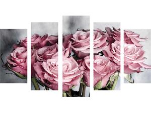 Πίνακας πεντάπτυχος "English Roses" MDF 100x60x0.3cm HM7206.02 - Ανακάλυψε μοντέρνα Διακοσμητικά Σπιτιού, Κάδρα-Πίνακες και Έπιπλα για κάθε γούστο για να διακοσμήσεις το σπίτι ή το γραφείο σου όπως το ονειρεύεσαι από το Oikonomou-shop.gr