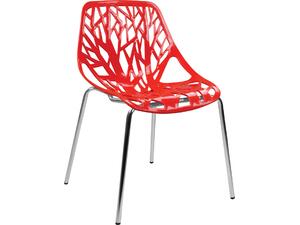 Καρέκλα Elsa πολυπροπυλενίου με κόκκινο κάθισμα 54x57x821εκ. HM0023.14 - Ανακάλυψε ποιοτικά και μοντέρνα Έπιπλα και Καρέκλες Επισκέπτη  για όλους τους χώρους από το oikonomou-shop.