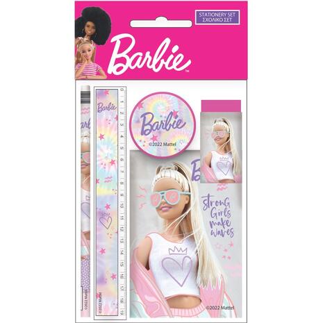 Σετ σχολικό GIM Barbie (μπλοκ, μολύβι ,γόμα, ξύστρα, χάρακα) (349-71755) - Ανακάλυψε Σετ Σχολικό με τους αγαπημένους σου ήρωες από το Oikonomou-shop.gr.