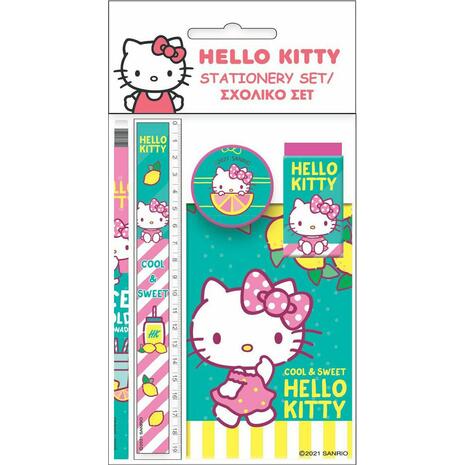 Σετ σχολικό GIM Hello Kitty (μπλοκ, μολύβι ,γόμα, ξύστρα, χάρακα) (335-70755) - Ανακάλυψε Σετ Σχολικό με τους αγαπημένους σου ήρωες από το Oikonomou-shop.gr.