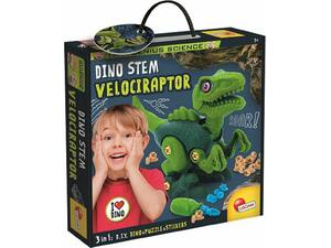 Εκπαιδευτικό Παιχνίδι Lisciani Giochi I'm Genius Dino Stem Velociraptor 3in1 Dino+Puzzle+Stickers 92413 - Ανακαλύψτε Παιχνίδια, Επιτραπέζια, Τάβλι-Σκάκι για έναν όμορφο και δημιουργικό ελεύθερο χρόνο από το Oikonomou-shop.gr